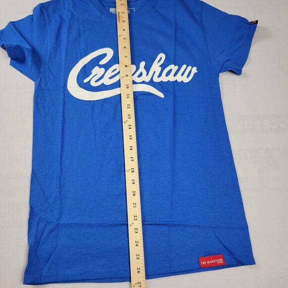 The Marathon Clothing Crenshaw Shirt Mens Small Blue TMC Graphic Tee Crewneck - Picture 8 of 8